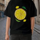 Cute Yellow Lemon T-Shirt for Men, Women, and Kids, Matching Costume Shirt for Family Friends TShirt, Squeeze Lemonade Stand Boss Outfit Tee