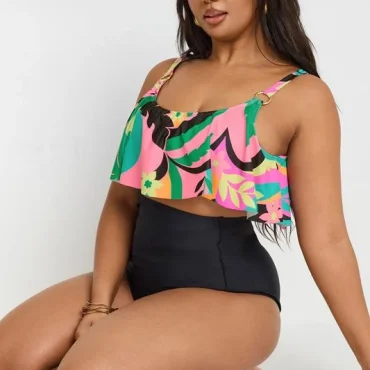 Black Super High Waisted Tummy Control Bikini Briefs