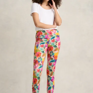 Bengajean 7/8th Button Detail - Multi Roses Print