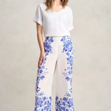 Border Print 7/8th Pant - Toile De Seaside