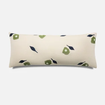Caroline Z. Hurley Hand Block Print Lumbar Pillow Cover