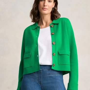 Milano Knit Jacket - Emerald
