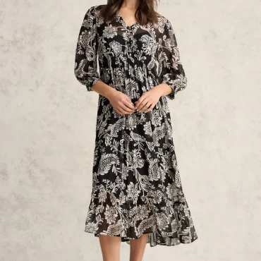 Printed Tiered Dress - Coco Floral