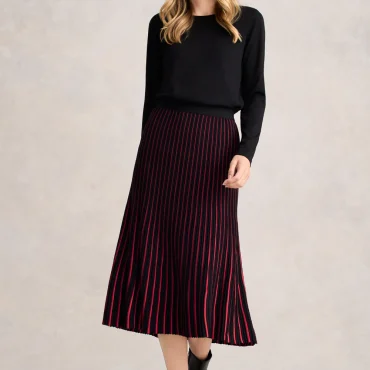 Striped Knit Skirt - Multi Stripe