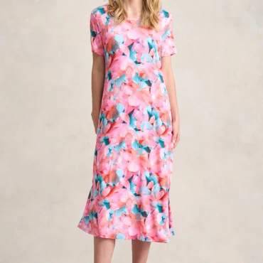 Trapeze Jersey Dress - Summer Floral
